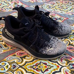Puma Black and Gray Athletic Shoes